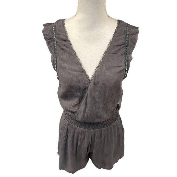 Free People Romper Charcoal Gray XS - Picture 5 of 15